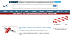 Desktop Screenshot of mssqltips.com