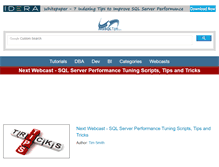 Tablet Screenshot of mssqltips.com
